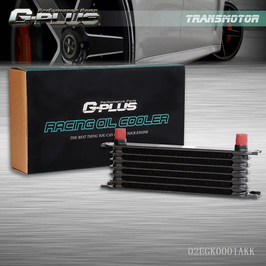 GM 7 Row AN10 Aluminum Engine Transmission Oil Cooler New Black- v