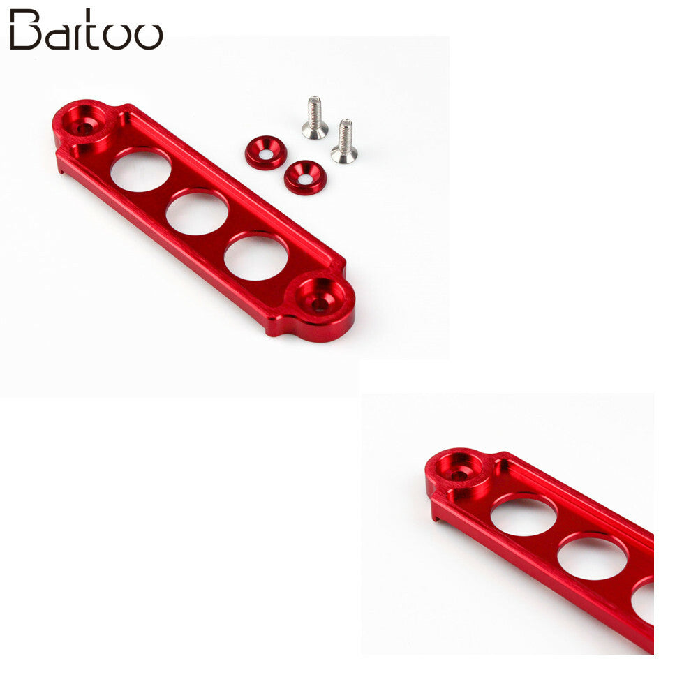 Battery Tie Down Hold Bracket Lock Anodized for Honda for Civic CRX 88-00 Red Q
