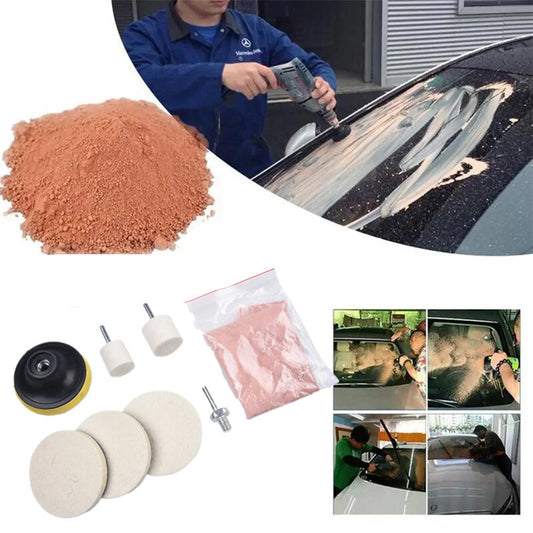 Car Wool Wheel Pad Windshield Glass Scratch Polishing Remover Cerium Powder Tool