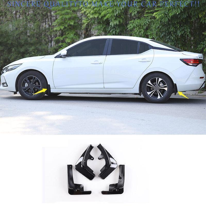 for Nissan Sentra 2020-2024 Painted Black Mud Flaps Fender Splash Saft Guards 4P