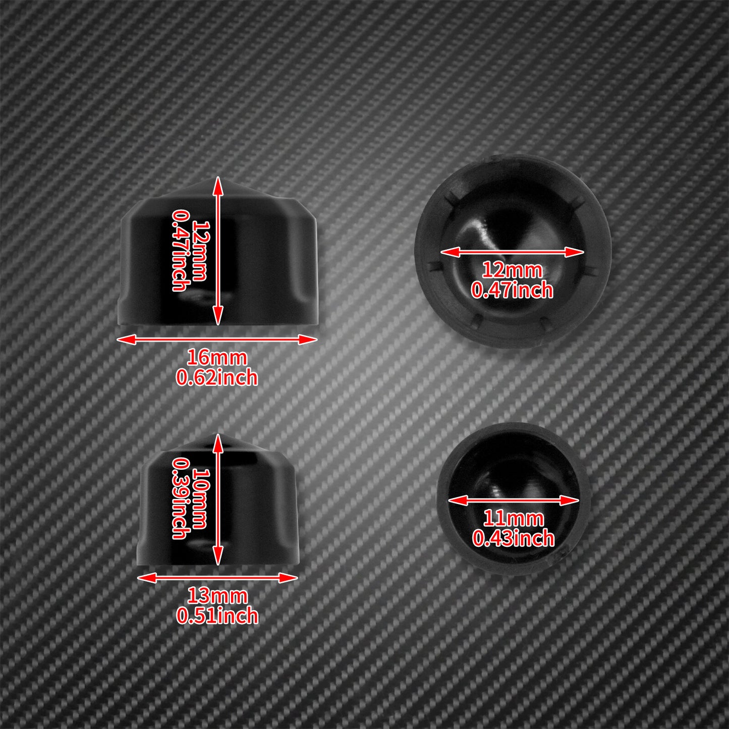 Plastic Engine Kaps Bolt Covers Cap Fit for Harley M8 Touring Softail 2018-2023 Q