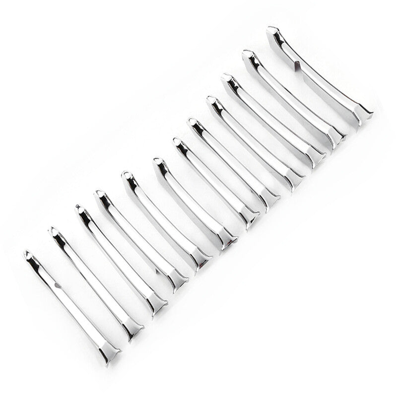 for Maserati Ghibli 2014 15 2016 2017 Front Grille Trim Kits Grill Chrome Trim B n