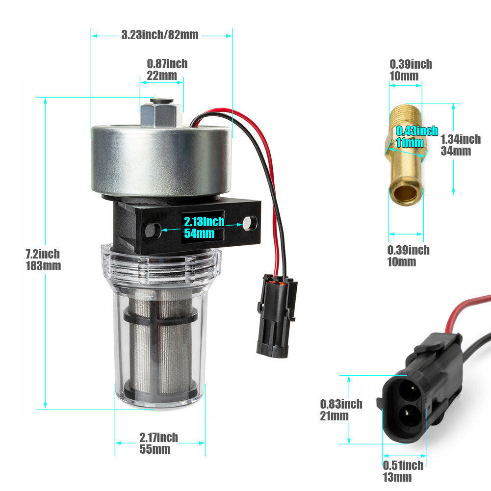 Brand new 12V diesel fuel pump for Thermo King 41-7059 bracket 30-01108-03 facet 40223- v