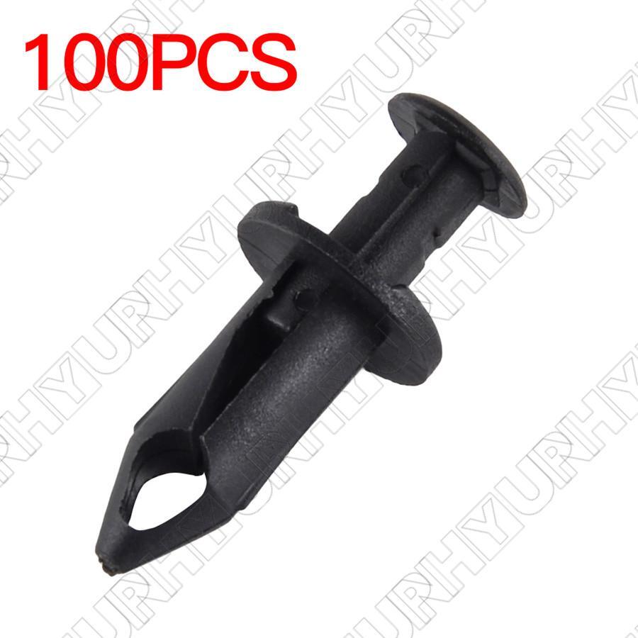 100Pcs Plastic Mixed ATV UTV 8mm Fairing Body Trim Panel Fastener Clips Plug Kit Q