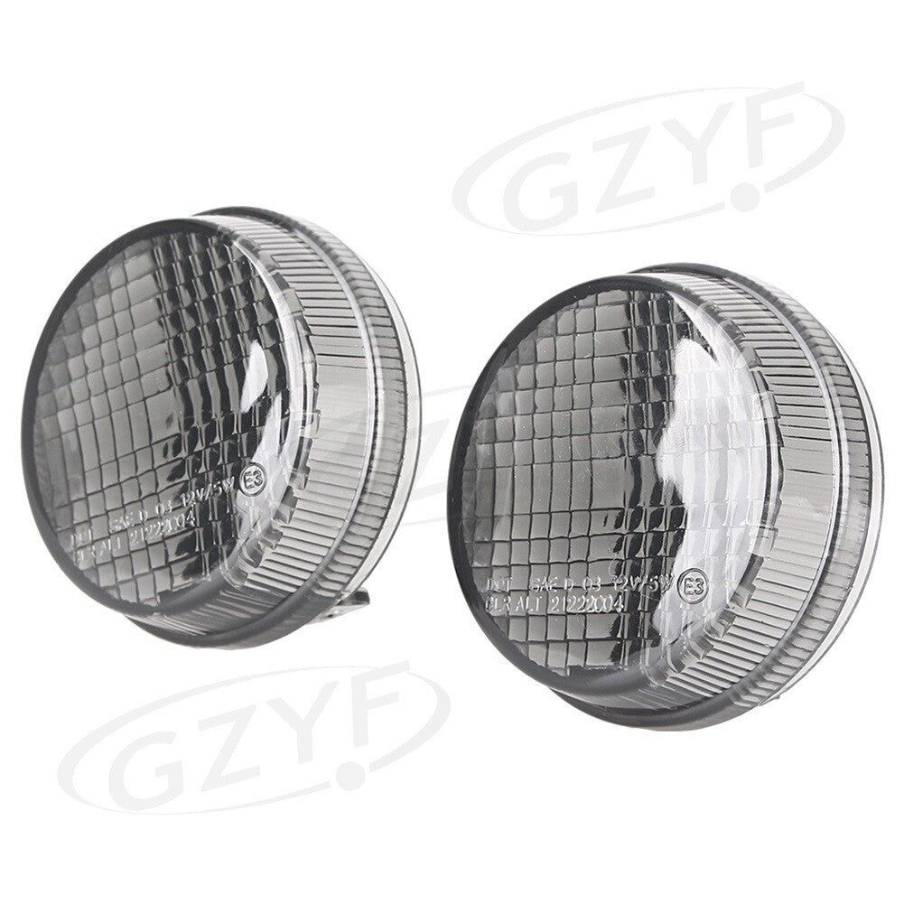 2X Smoke Lens Front Turn Signals Cover Shell Fit for Honda All Cruisers 1997-2000 Q