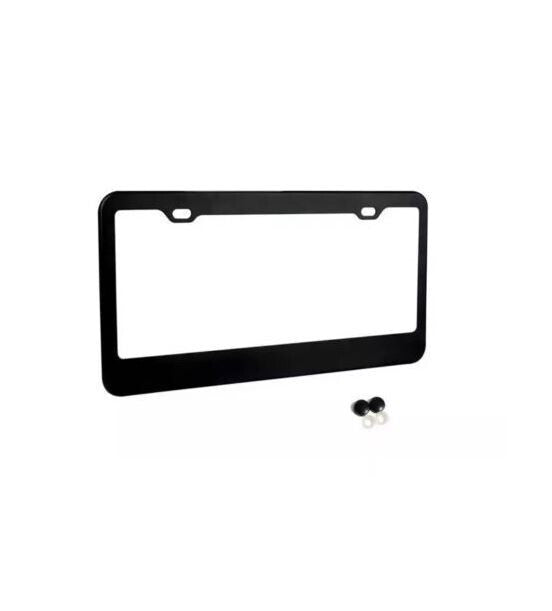 1 Piece Car License Plate Frame Cover Cap Trunk Gray Silicone for - v