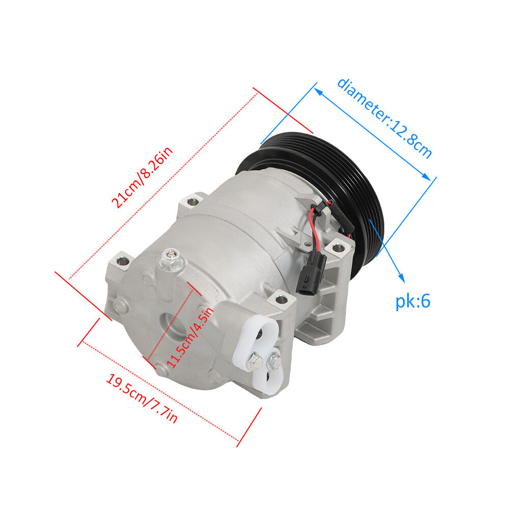 Air conditioning AC compressor with clutch suitable for 2008-2013 Rogue 2.5L L4 n