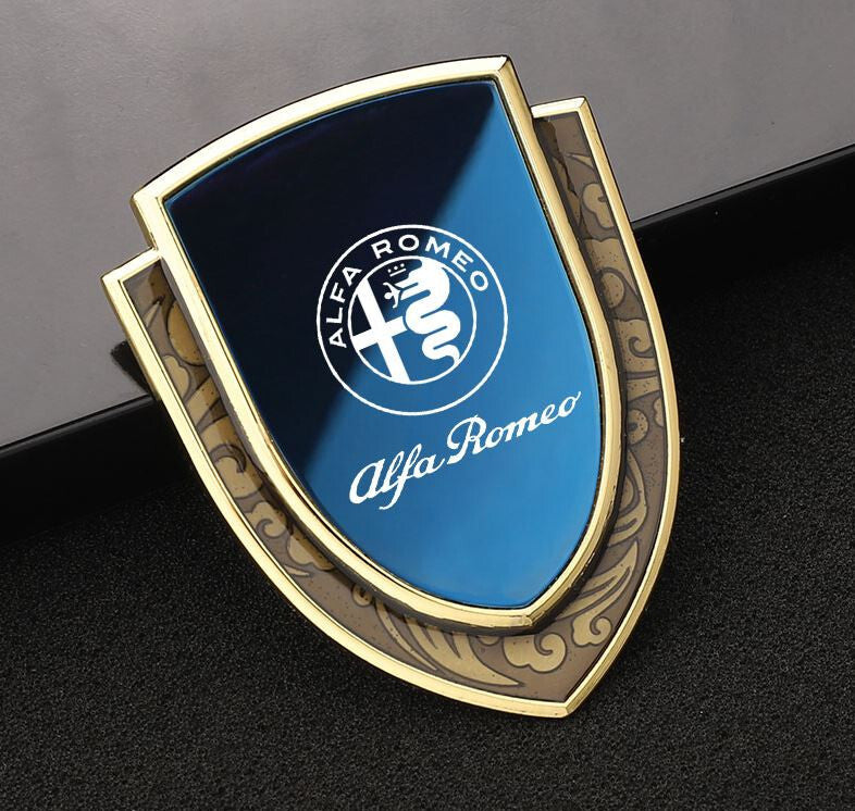 1 for Alfa Romeo Italian Flag Cover, Front Hat, Barbecue Badge Stickers 147 156- v