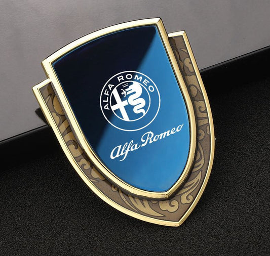 1 for Alfa Romeo Italian Flag Cover, Front Hat, Barbecue Badge Stickers 147 156- v