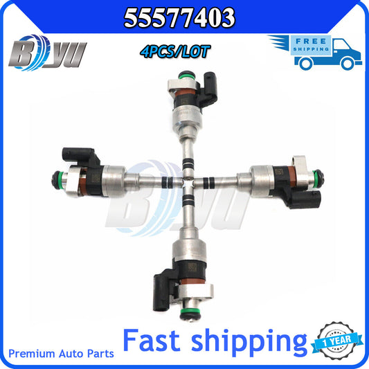 Brand new 4-piece fuel injector kit for GM 2016-2019 for Cruze 1.4L 55577403- v