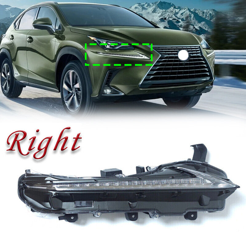 For 2015 2021 for Lexus F-Sport NX NX200t NX300 NX300h LED DRL Fog Light Right side
