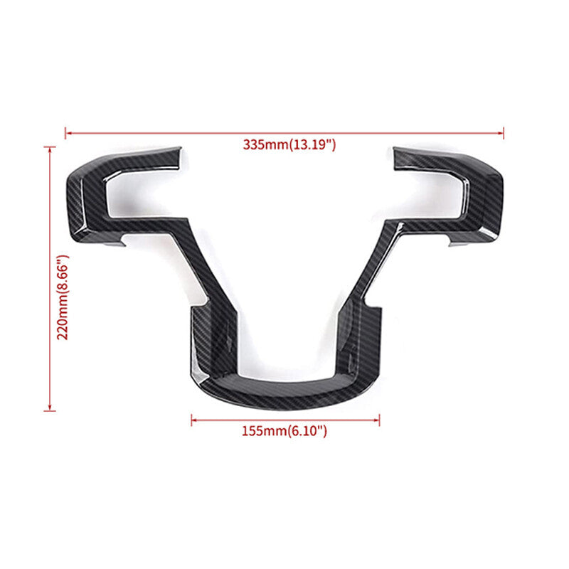 1Steering Wheel Decoration Cover Frame Trim 15-19 for Ford F150 250 350Super Duty