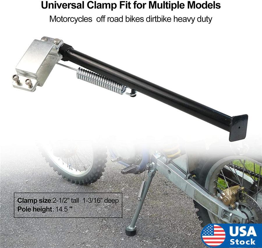 14 Universal Clamp Frame Side Kick Stand for Dirtbike HEAVY DUTY Off Road Bikes
