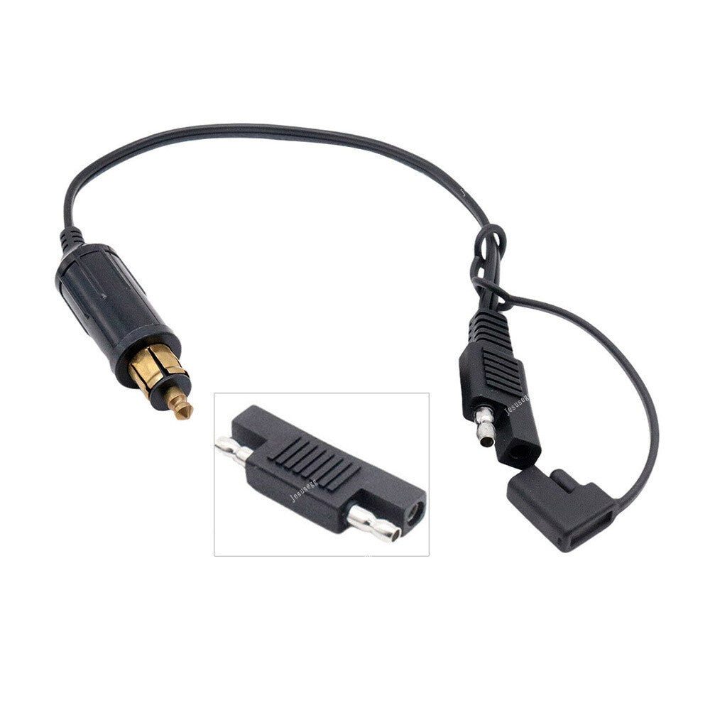 DIN Powerlet Plug to SAE Adapter Connector Cord Cable for BMW Motorcycle Q