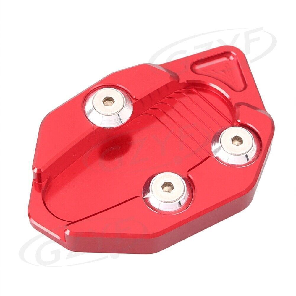 Motorcycle Side Stand Kickstand Plate Pad Fit for Yamaha T-MAX 530 2012-2015 14 Red Q