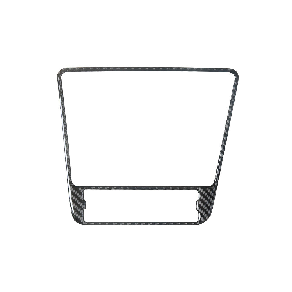 Carbon Fiber Manual Gear Shift Panel Frame Trim Sticker for Audi A4 S4 2005-2008 v
