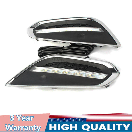 A pair of fog lights and daytime running lights for Volvo S60 T5, 09-13.