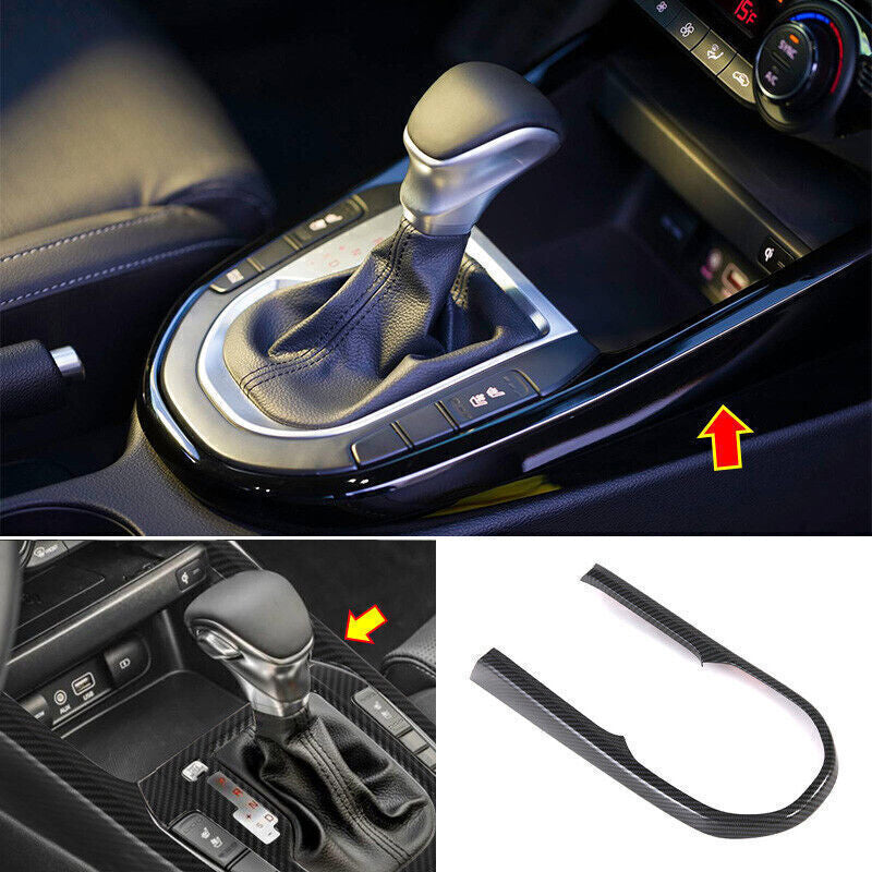 Carbon Fiber Center Console Gear Shift Frame Trim for Kia Forte K3 GT 2019-2023