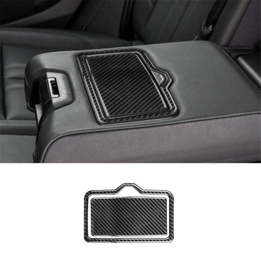 Carbon Fiber Rear for Seat Cup Holder Sticker Cover Trim for Audi Q5 SQ5 2018-2021
