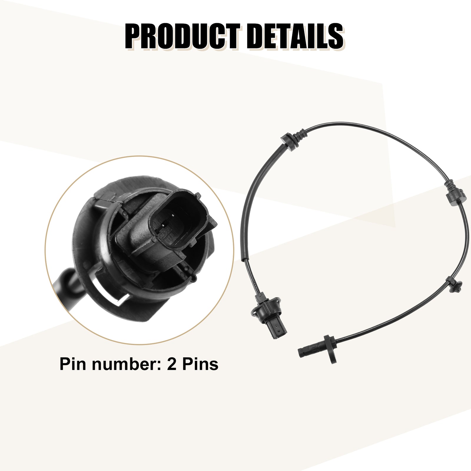2-pack of wheel speed sensors for HR-V Vezel XRV ABS 2015-2021 1.8L 57455T7A