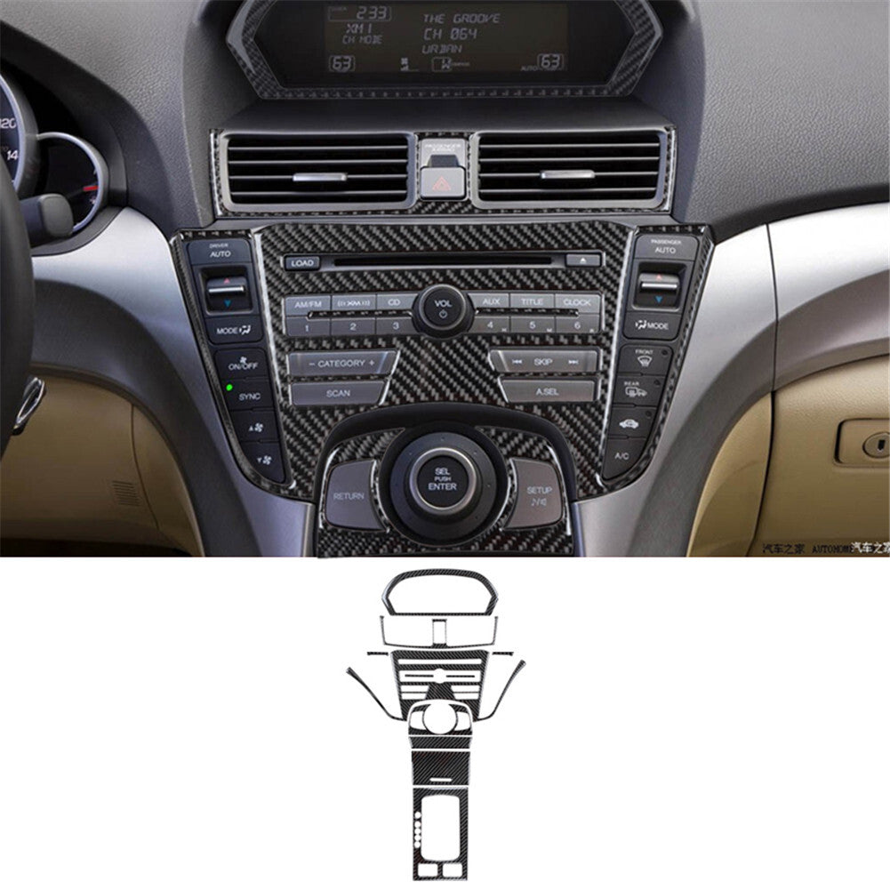 Carbon Fiber Speedometer Frame Cover Trim For Outlander 2014-2016 v