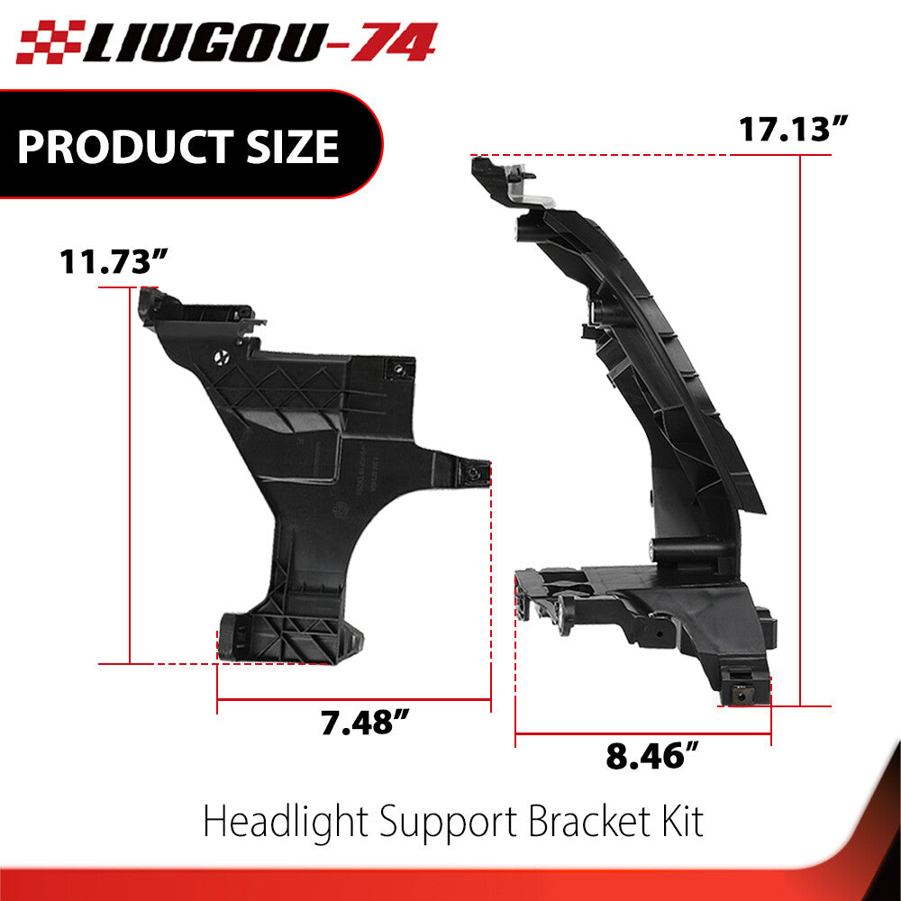 4X Fits 2012 - 2016 for Audi A5 S5 Rs5 Headlight Mounting Bracket Kit - v