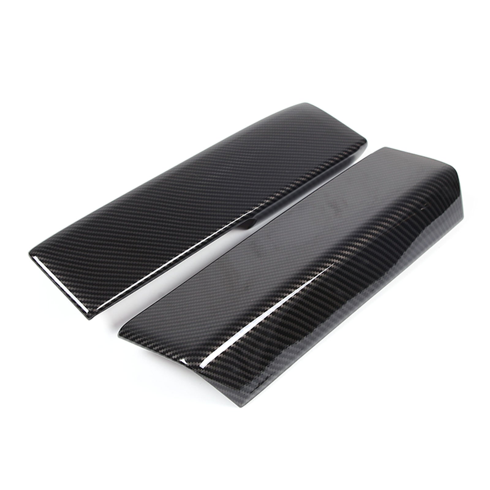 Red Carbon Fiber Center Storage Box Panel Decal Trim for Corvette C8 2020-23- v