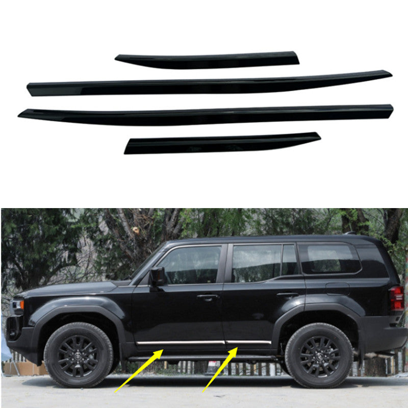 Black Body Door Side Cover Strip for Land Cruiser Prado LC250 24-25 B n