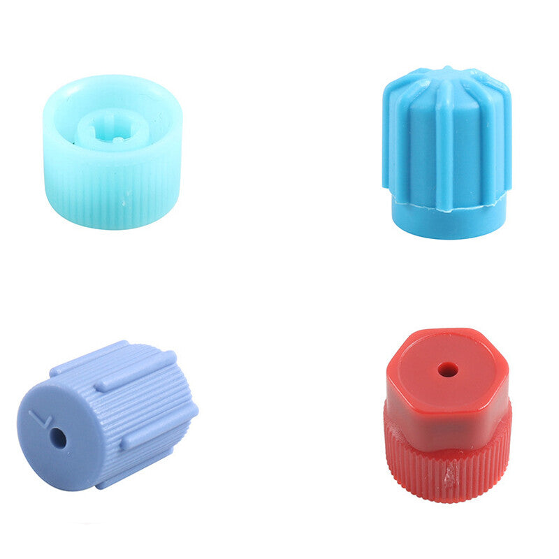 50PCS Car Repair A/C R134a R12 High Low Side Valve Core Port Dust Caps Kit Set v