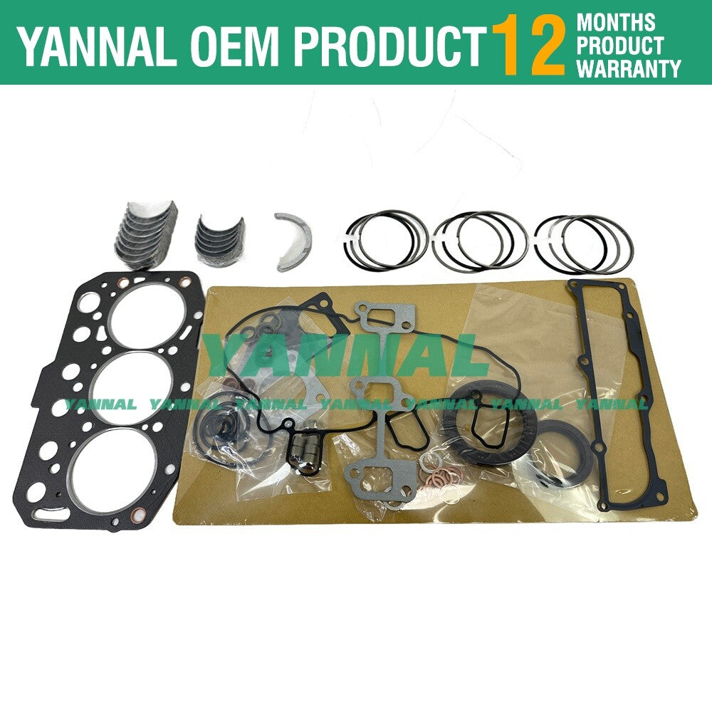 Rebuild kit for 3TN74 and 3TNE74 engines: large and small end bearings + rings + gaskets.