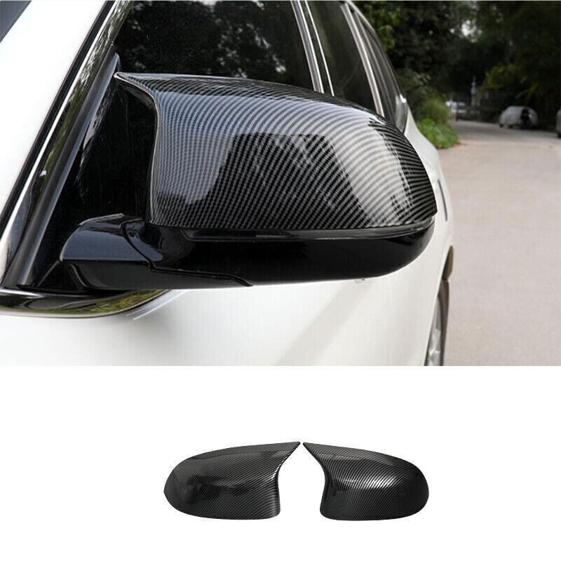 for BMW X3 G01 2018-21 Carbon Fiber OX Horn Rear View Side Mirror Cover Trim 2P