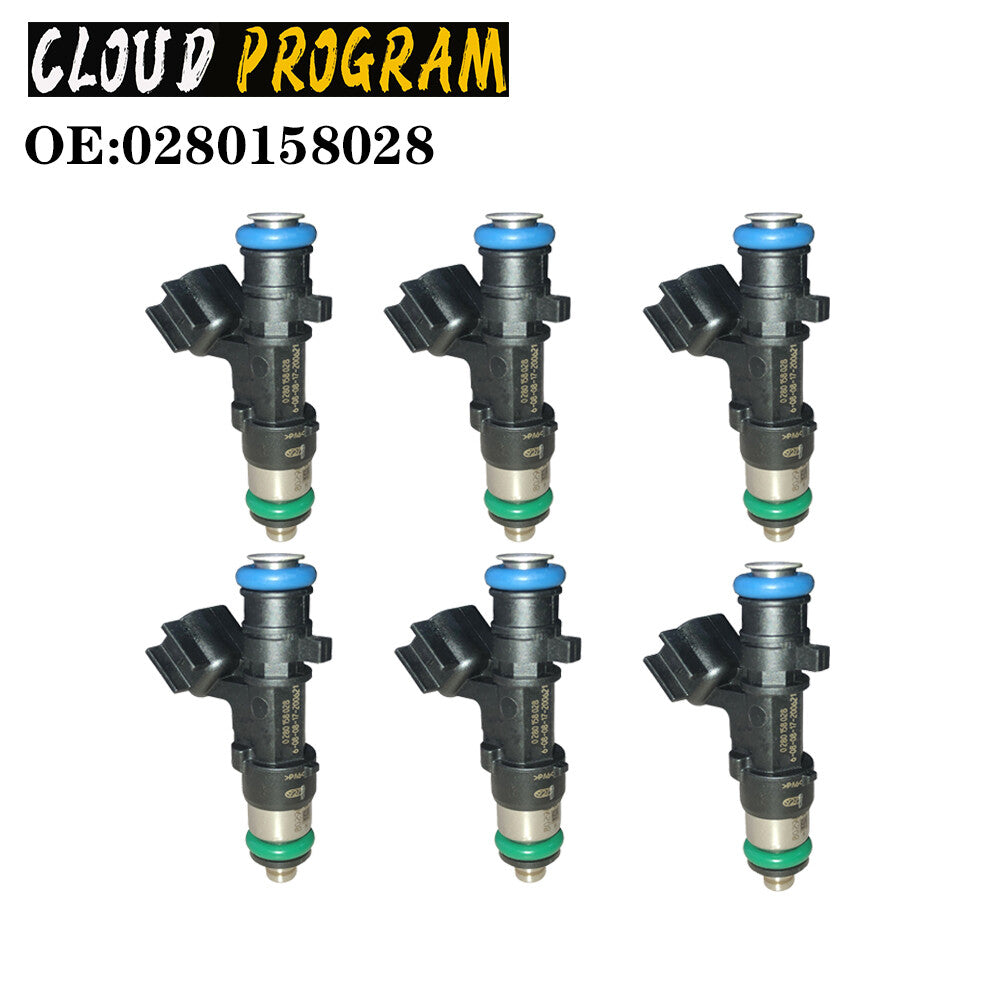 6X Fuel injector 0280158028 Fits for Dodge for Chrysler Sebring 2.7L 3.5L V6 v