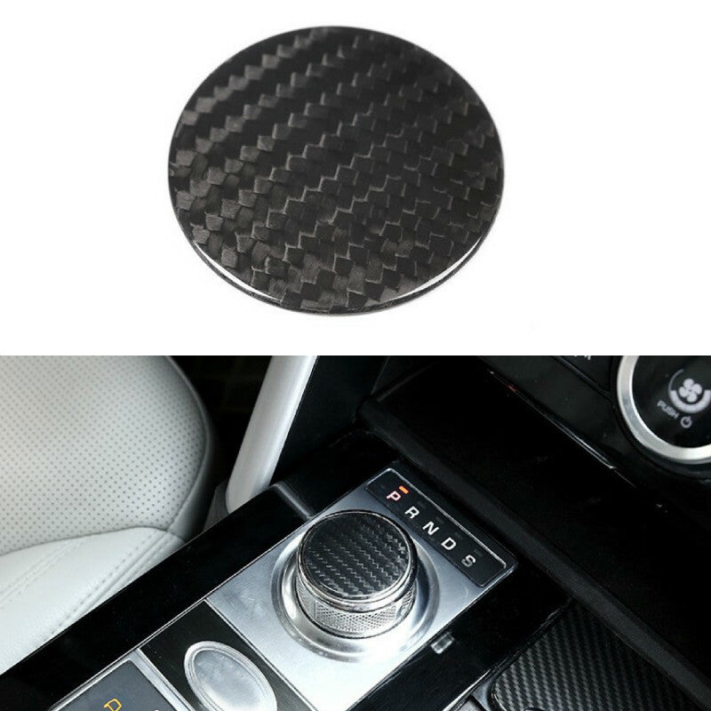 Genuine carbon fiber gear shift button protective cover suitable for Jaguar XF F-Pace 2016-19