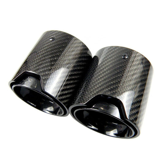 4PCS Carbon Fiber Exhaust Pipe Fit for Bmw M5 F90 M 2018-19 Tips Q