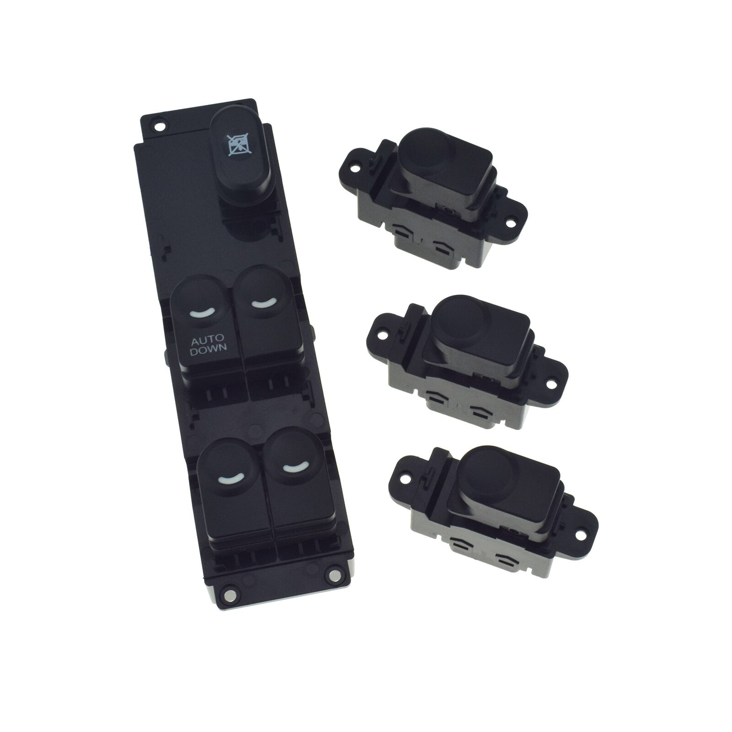 Power Window Switch 4-Piece Set for for Hyundai Solaris Accent 2011 - 2017 New - v
