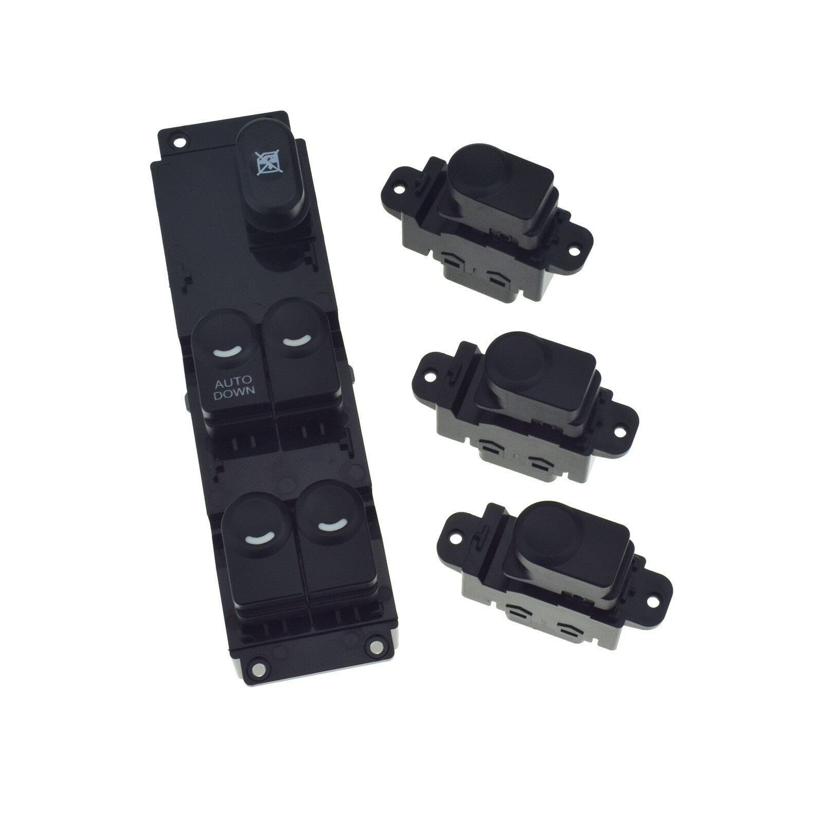 Power Window Switch 4-Piece Set for for Hyundai Solaris Accent 2011 - 2017 New - v