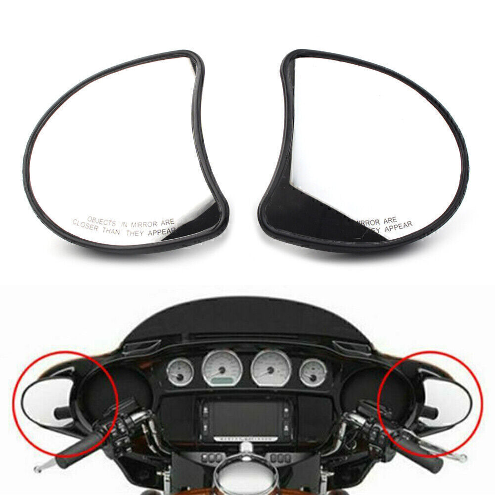 Fairing Mount Side Rear Mirrors for Harley Electra Glide FLHTK FLHT FLHTCU 96-13