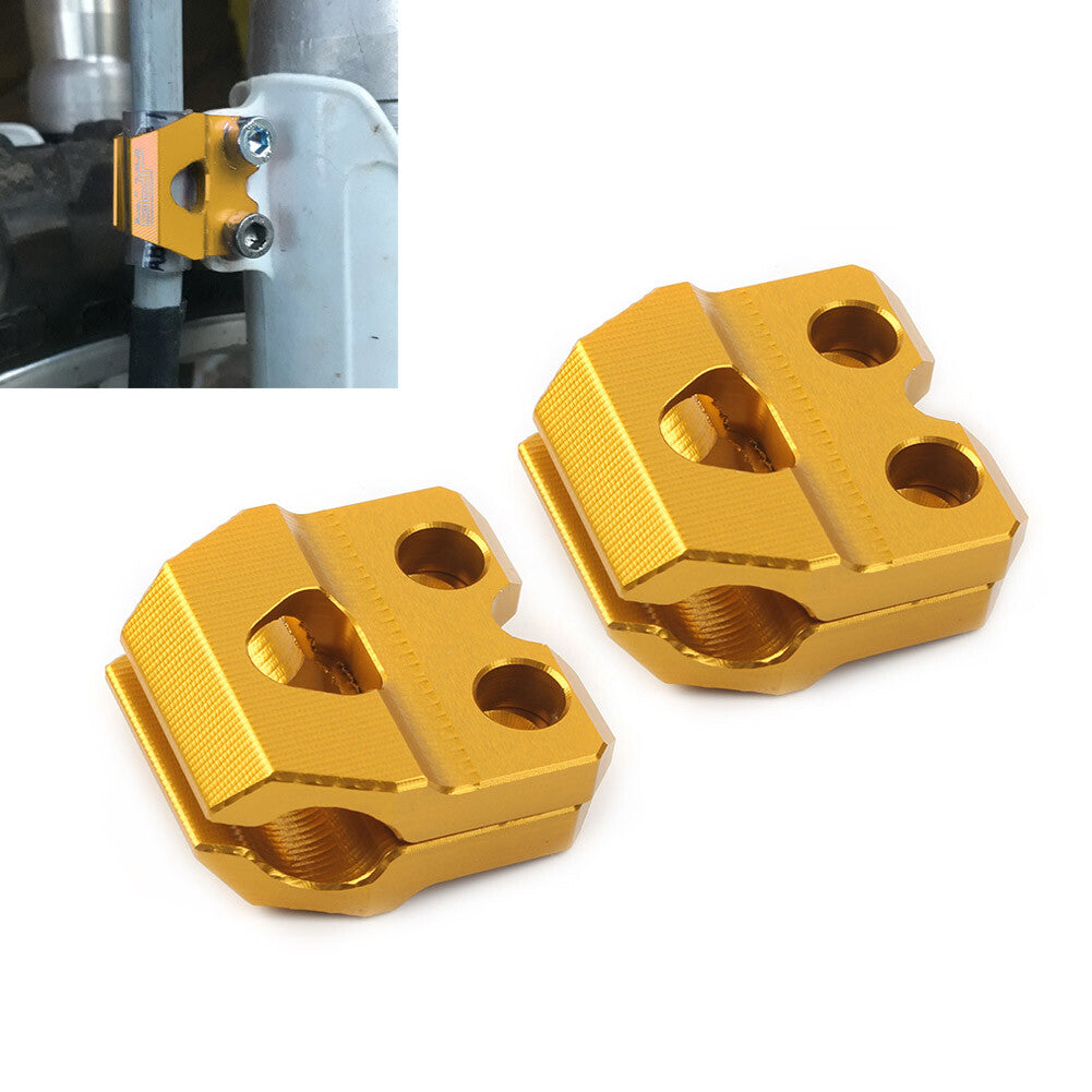 for Suzuki RM85 RM125 RMX450Z DRZ400SM RM250 Yellow Brake Line Hose Clamp Holder