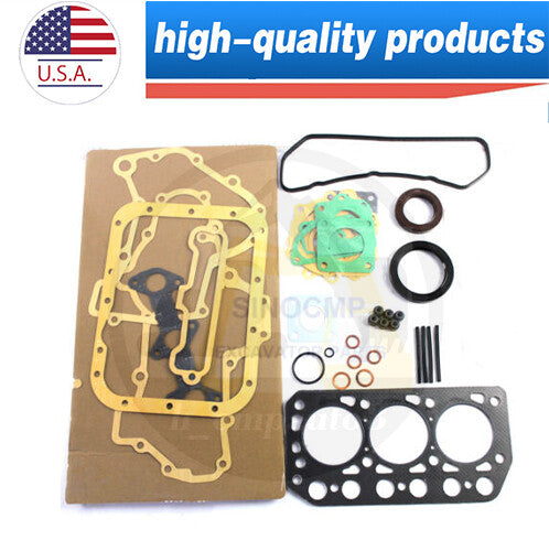 Engine Gasket Kit for Mitsubishi TU170F Tractor MM15T for Mini -ExcavatorLoader K3D/