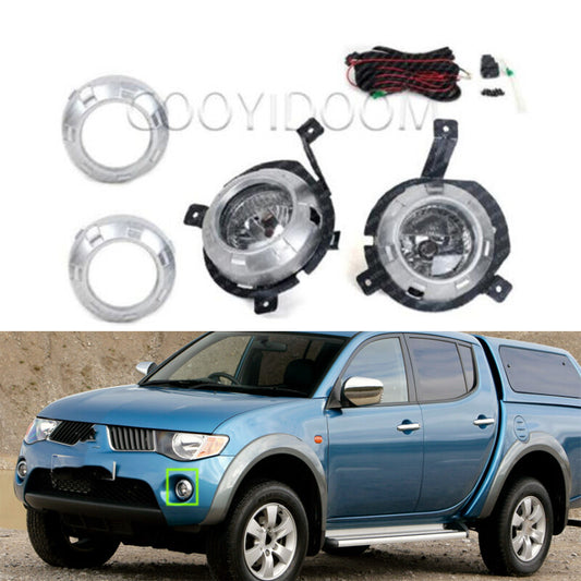 1 Set for Mitsubishi Triton / L200 2006-2008 Fog Lamp with Switch Harness Covers