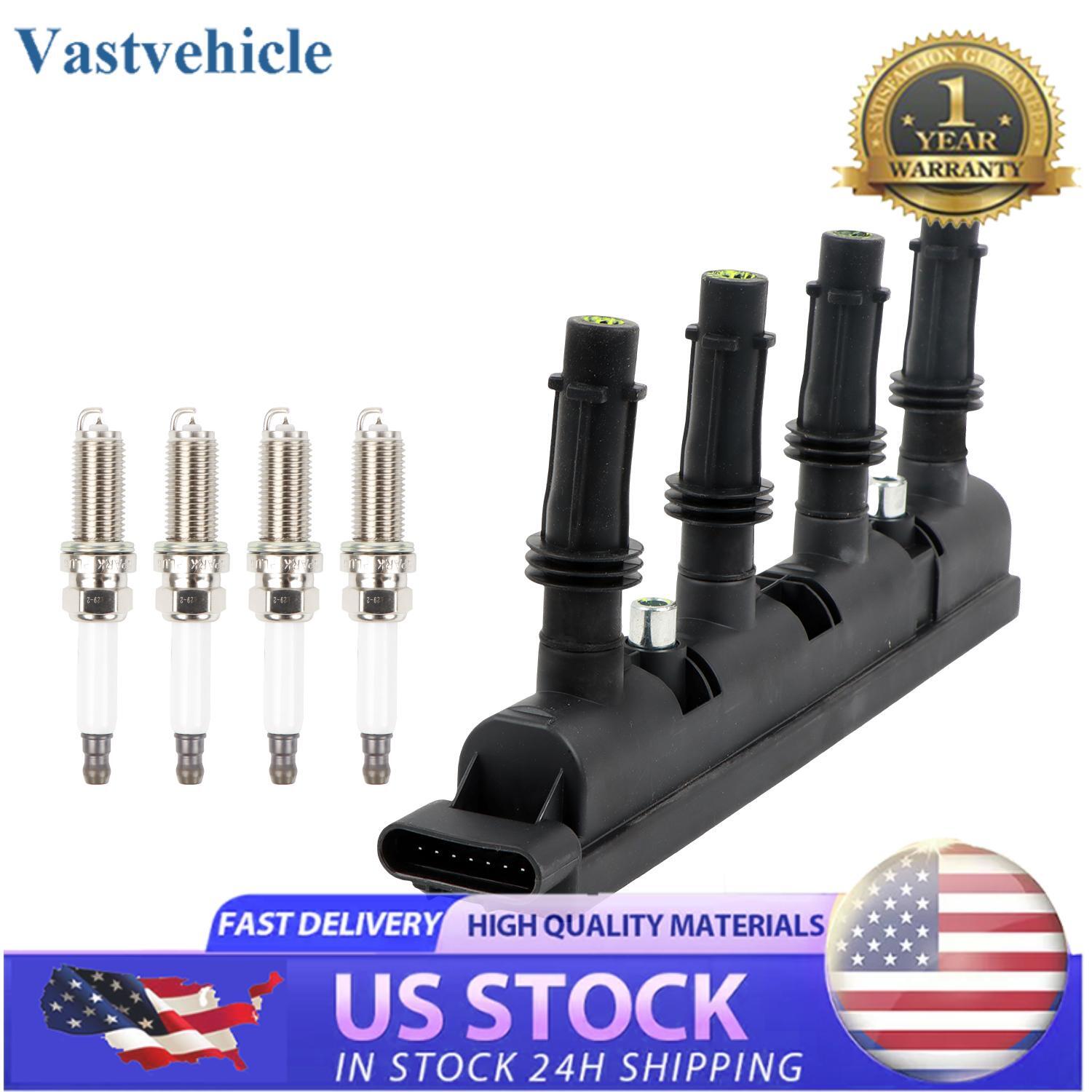 Ignition Coil + 4pcs Iridium Spark Plugs UF669 For 1.4L for Buick for Chevy Sonic for Cruze