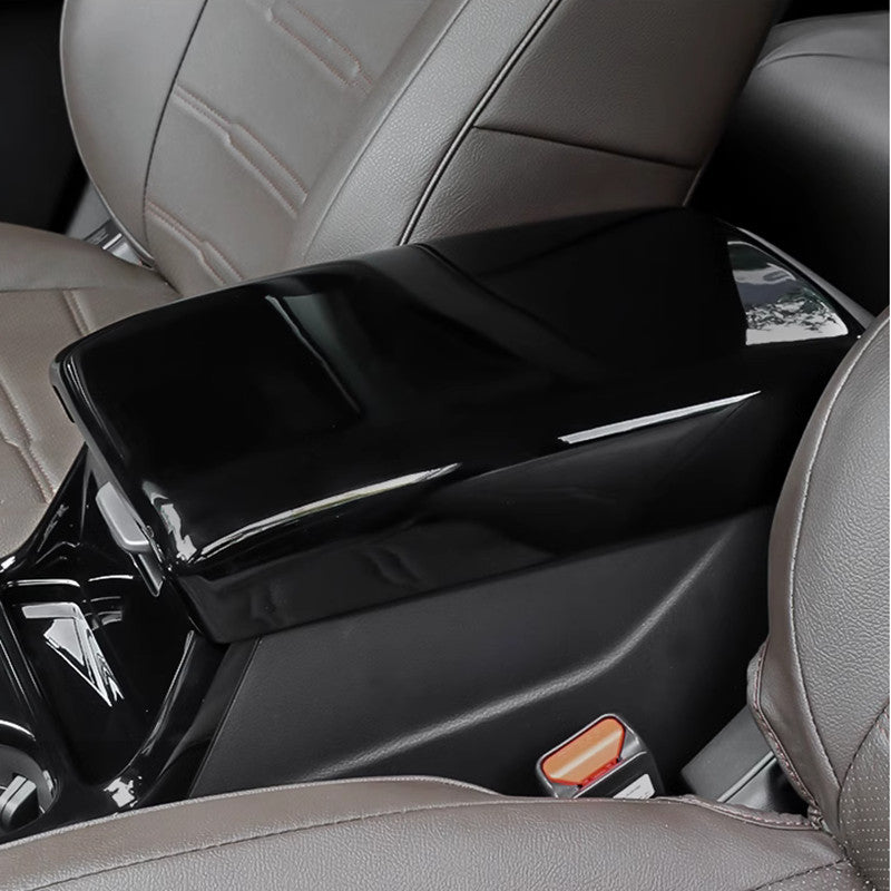 Bright Black Central Storage Box Decor Cover for Honda CRV CR-V 2023 2024 v