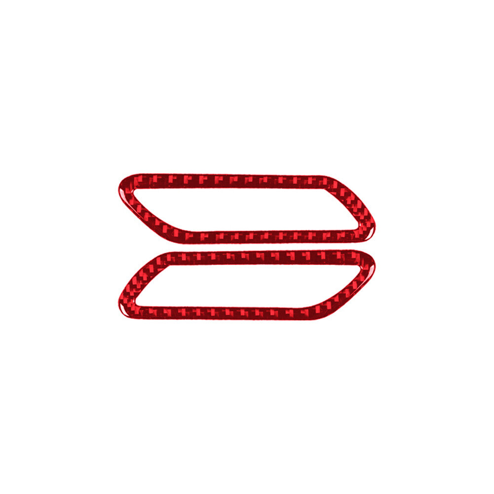 Carbon fiber red interior A-pillar vent cover trim for Ford for Mustang Mach-E