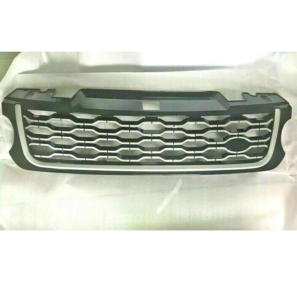 for Land Rover for Range Rover Sport 2014-2017 Front Upper Mesh Grille Silver Grill
