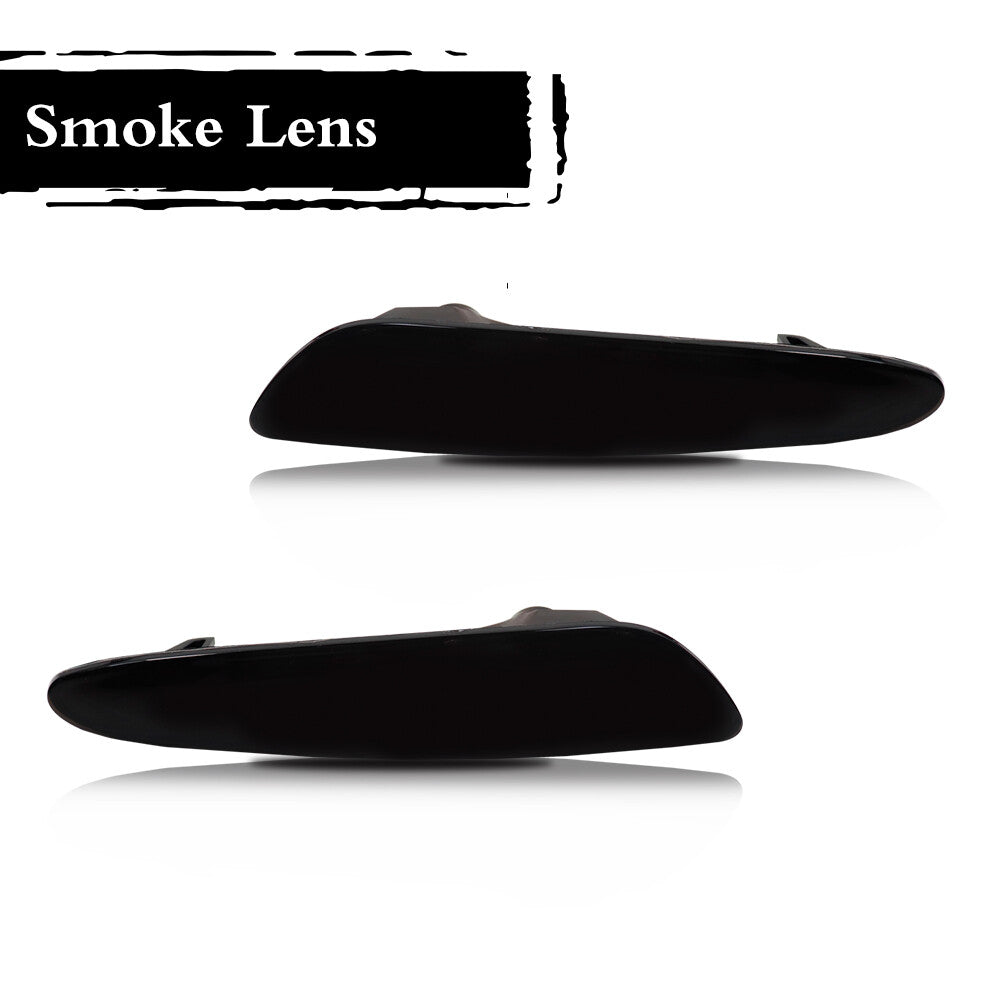 Smoked lens front bumper side marker white LED light suitable for 03-06 for Benz W211 E-Class- v