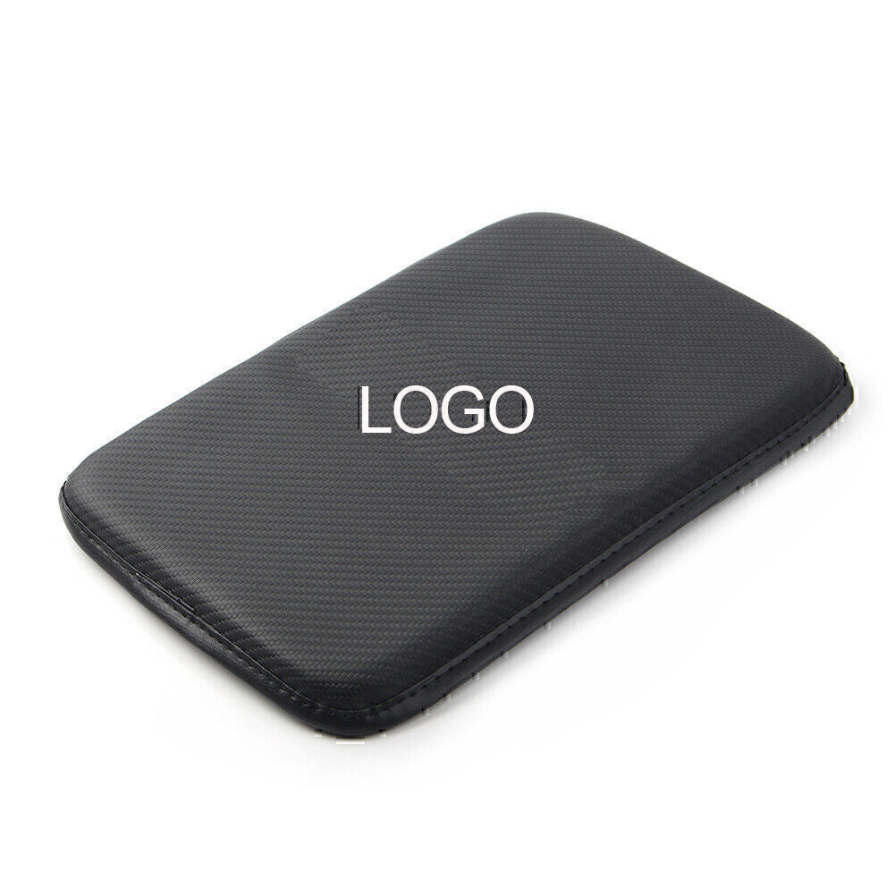 Center Console Armrest Cushion Mat Cover Fit for CADILLAC Embroidery Carbon Fiber Q