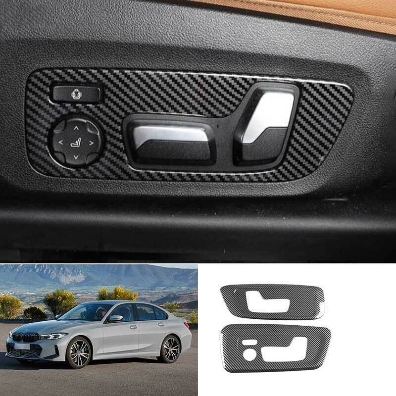 Carbon Fiber Electric for Seat Adjust Cover Trim DX for BMW 3 4 Series G20 2019-2023