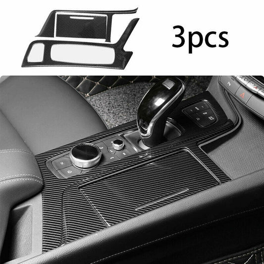 for Cadillac CT5 2019-2020 ABS Carbon Fiber Middle Console Gear Shift Panel Trim