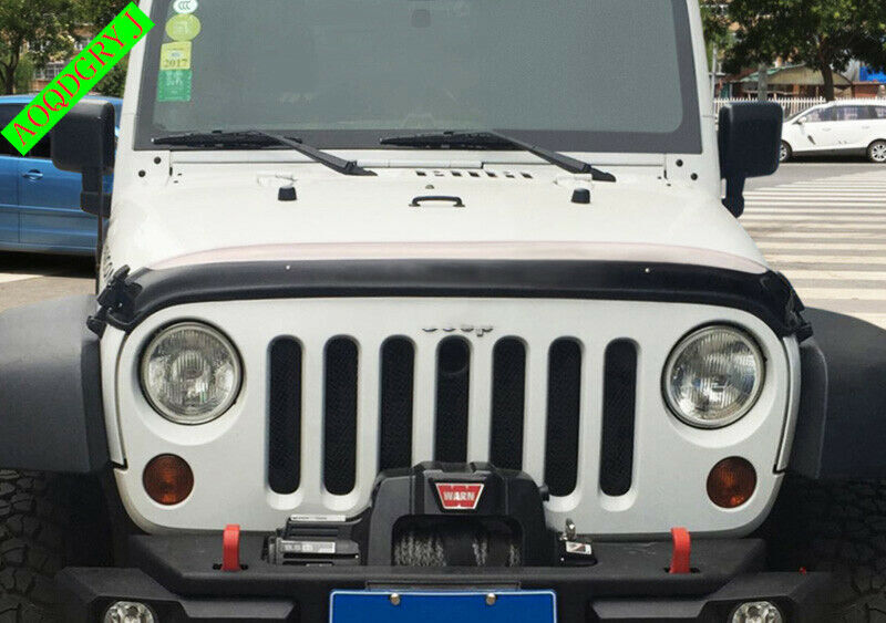 Car Front Bonnet Hood Guard Garnish Bug Deflector for Jeep for Wrangler JK 2007-2017