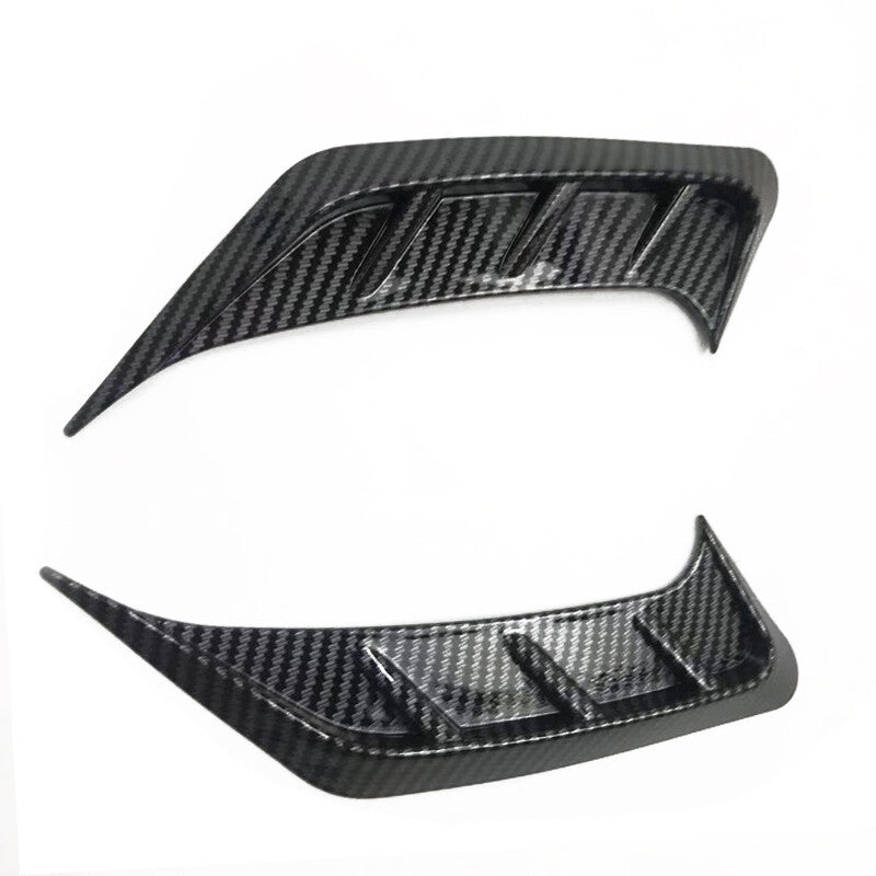 2PCS/Set Car Universal Carbon Fiber ABS Plastic Headlight Eye Lid Eyelids Cover v